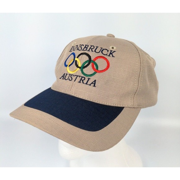 Vintage Winter Olympics Innsbruck Austria Spell Out Snapback Hat Cap 1974 - Picture 2 of 7